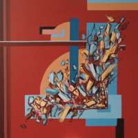 Exploding abstraction. Acrylics on panel, 50 x 50 cm. 2008