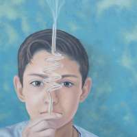 Young researcher. Oil on Panel. 27 x 38 cm. 2015