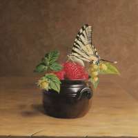 Scarce Swallowtail. Oil on panel. 26 x 30 cm. 2015