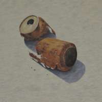 There once was a party. Oil on Panel. 24 x 24 cm. 2014