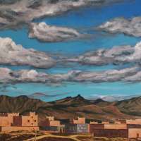 Somewhere in Morrocco. I don't know where, I don't know when. Acrylics on board, 50 x 65 cm. 2012