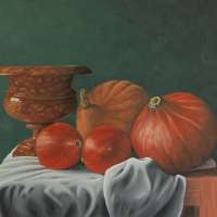 Pumpkin affluence. Oil on panel, 40 x 50 cm. 2014